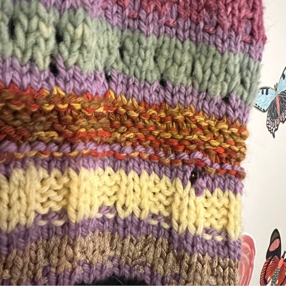 Vintage Multicolor Striped Women's Vest S/M - Picture 7 of 7